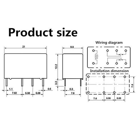 5PCS Relay HK19F-DC3V-SHG HK19F-DC5V-SHG HK19F-DC12V-SHG HK19F-DC24V-SHG HK19F 3V 5V 12V 24V 8PIN(HK19F-DC12V-SHG) in Kuwait