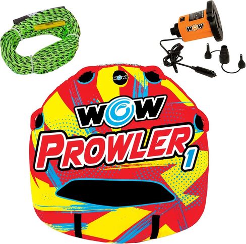 Wow Sports Prowler Towable Tube Starter Kit - Includes 12V Pump & 1K Tow Rope in Kuwait