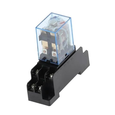 1Pc LY2NJ HH62P HHC68A-2Z Electronic Micro Mini Electromagnetic Relay 10A 8PIN Coil DPDT with Socket Base DC12V,24V AC110,220V(DC 110V) in Kuwait