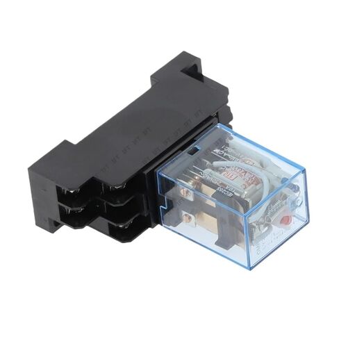 1Pc LY2NJ HH62P HHC68A-2Z Electronic Micro Mini Electromagnetic Relay 10A 8PIN Coil DPDT with Socket Base DC12V,24V AC110,220V(DC 110V) in Kuwait
