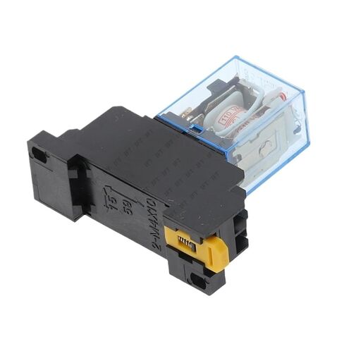 1Pc LY2NJ HH62P HHC68A-2Z Electronic Micro Mini Electromagnetic Relay 10A 8PIN Coil DPDT with Socket Base DC12V,24V AC110,220V(DC 110V) in Kuwait