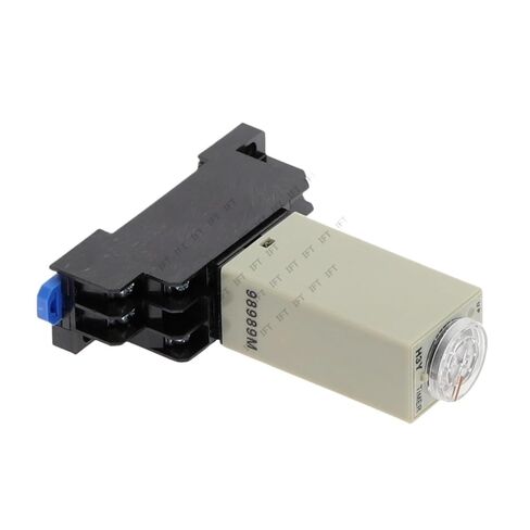 مرحلات H3Y-2 AC/DC 36V مع مقبس أساسي، مقبض دوار لتأخير التشغيل DPDT 1S/5S/10S/30S/60S/3M/5M/10M/30M مؤقت توقيت التتابع (جهد التيار المتردد 36 فولت، 0-60 ثانية) in Kuwait