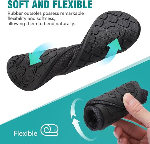 Water Shoes for Women Men Quick-Dry Aqua Socks Swim Beach Barefoot Yoga Exercise Wear Sport Accessories Pool Camping Must Haves Adult Youth Size(BK41 US10.5/9 in Kuwait