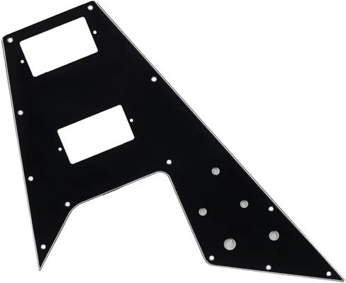 Black Flying V Guitar Pickguard Scratch Plate – Replacement Pickguard for Flying V Style Electric Guitars, Protective Guitar Scratch Plate in Kuwait