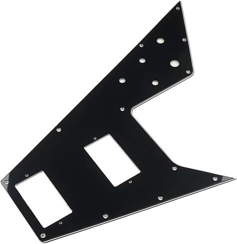 Black Flying V Guitar Pickguard Scratch Plate – Replacement Pickguard for Flying V Style Electric Guitars, Protective Guitar Scratch Plate in Kuwait