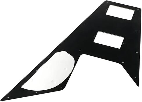 Black Flying V Guitar Pickguard Scratch Plate – Replacement Pickguard for Flying V Style Electric Guitars, Protective Guitar Scratch Plate in Kuwait