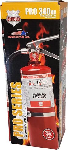 DOT OSHA ANSI Compliant Kit with USA Made Shield 5lb 3A40BC Fire Extinguisher, Essential for Tractor-Trailers, Straight Trucks, Large Buses, Towing Trucks and More! in Kuwait