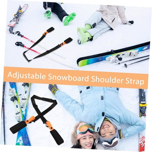 Convenient Adjustable Snowboard Carrying Strap Ski Board Transport Sling for Effortless Snowboard Ski Carrying Ergonomic Shoulder Strap for Comfortable Use in Kuwait