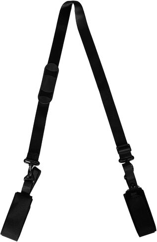 SUPVOX 1pc Portable Adjustable Snowboard Carrying Strap Ergonomic Ski Shoulder Straps for Convenient Travel Lightweight Black Snowboard Shoulder Sling in Kuwait