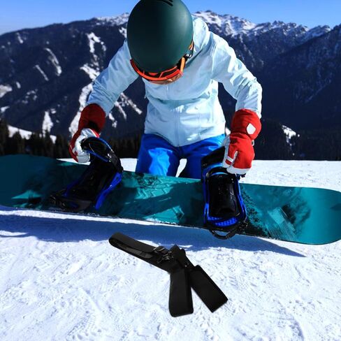 SUPVOX 1pc Portable Adjustable Snowboard Carrying Strap Ergonomic Ski Shoulder Straps for Convenient Travel Lightweight Black Snowboard Shoulder Sling in Kuwait