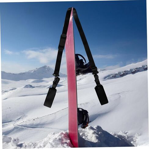 Adjustable Ski Carry Strap for Convenient Transport and Storage of Skis and Snowboards Lightweight Ergonomic Shoulder Design Material in Kuwait