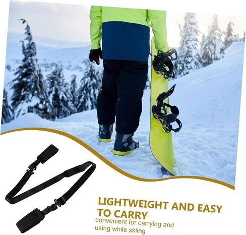 Adjustable Ski Carry Strap for Convenient Transport and Storage of Skis and Snowboards Lightweight Ergonomic Shoulder Design Material in Kuwait