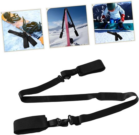 Adjustable Ski Carry Strap for Convenient Transport and Storage of Skis and Snowboards Lightweight Ergonomic Shoulder Design Material in Kuwait