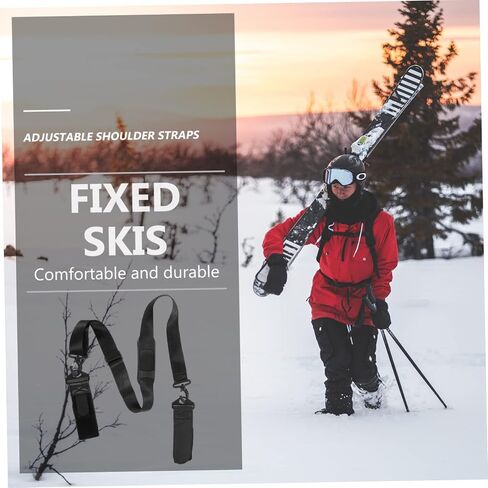 Happyyami Adjustable Ski Shoulder Carrier Straps for Carrying Skis Snowboards Comfortable Straps in Kuwait