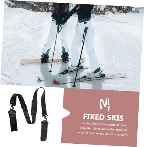 Happyyami Adjustable Ski Shoulder Carrier Straps for Carrying Skis Snowboards Comfortable Straps in Kuwait