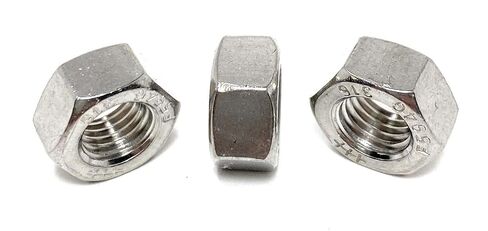 5/16-24 Stainless Steel Finished Hex Nuts - 316 Marine Grade Hex Nuts UNF Fine Thread (25 Pieces) in Kuwait