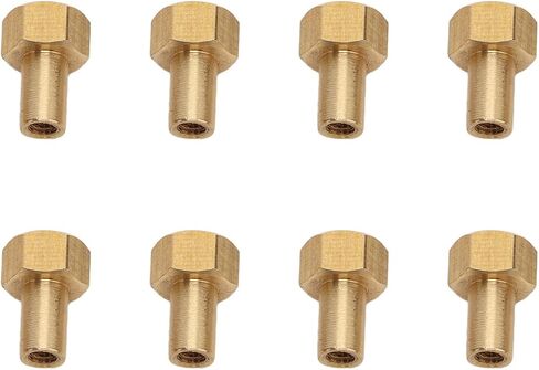 Ejoyous 1/24 RC Hex Nut, 8Pcs Brass Wear Resistants Rust Resistants Wheel Lock Nut Replacement for Axial SCX24, High Strength RC Accessories (8mm) in Kuwait