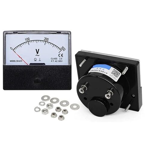 1pc DH-670 AC Voltmeter Pointer Meter 5V 10V 15V 20V 25V 30V 50V 75V 100V 150V 200V 300V 450V 500V 600V 800V Voltage Panel Meter(AC Voltmeter,50V) in Kuwait