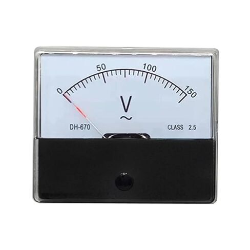 1pc Analog Volt Meter Gauge DH-670 Voltmeter AC Panel Meter Voltage Tester 5V10V15V20V30V50V100V200V300V500V for Circuit Testing(30V) in Kuwait