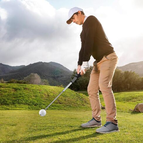 Retractable Golf Swing Training Aid, Telescopic Club Indoor & Outdoor Practice Warm-Up Golf Swing Trainer -Strength & Tempo Training for Golfer Beginner Men Woman Golf Gift in Kuwait