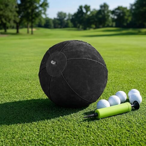 Golf Swing Trainer, Golf Training Ball for Men Inflatable with Inflator Pump Assist Golf Swing Trainer Golf Swing Assistant for Beginner | golf ball with belt in Kuwait
