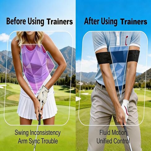 Golf Swing Trainer, Golf Training Ball for Men Inflatable with Inflator Pump Assist Golf Swing Trainer Golf Swing Assistant for Beginner | golf ball with belt in Kuwait