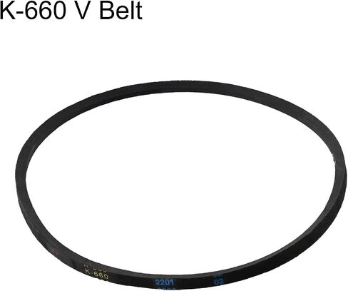 K660 Triangle V Belt 66cm Rubber Driving Belt Efficient Power Transmission 8mm Width 6mm Thick Quick Installation for Drill Machines Industrial Agricultural Equipment (k660) in Kuwait