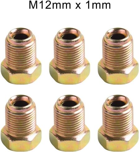 Comprehensive Brake Cable Connector Collection Six Zinc Coated Metric Nuts in Kuwait