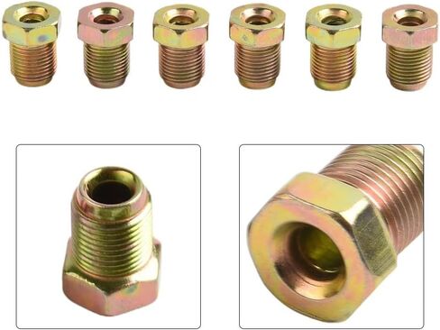 Comprehensive Brake Cable Connector Collection Six Zinc Coated Metric Nuts in Kuwait