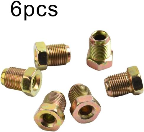 Comprehensive Brake Cable Connector Collection Six Zinc Coated Metric Nuts in Kuwait