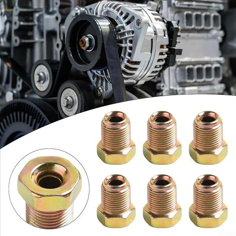 Comprehensive Brake Cable Connector Collection Six Zinc Coated Metric Nuts in Kuwait
