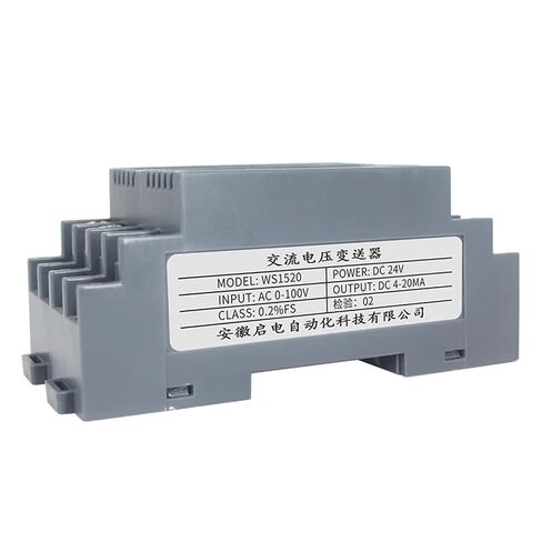 220V 380V AC Voltage Sensor Transmitter 4-20mA 0-10V RS485 Output Signal Converter(AC 0-75V,0-20mA Out,DC24V) in Kuwait