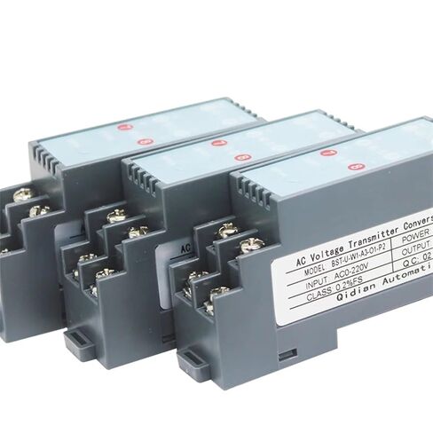 220V 380V AC Voltage Sensor Transmitter 4-20mA 0-10V RS485 Output Signal Converter(AC 0-75V,0-20mA Out,DC24V) in Kuwait