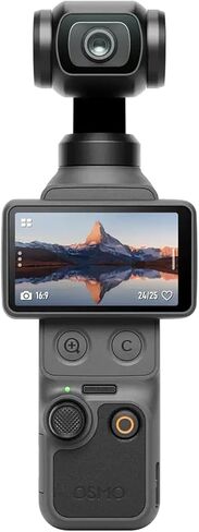 DJI Osmo Pocket 4، كاميرات تسجيل الفيديو، كاميرا تسجيل فيديو بدقة 4K/240 إطارًا في الثانية، تثبيت ثلاثي المحاور، Active Track 7.0 + ملحقات تتضمن بطاقة ذاكرة Extreme سعة 128 جيجابايت + عصا سيلفي + المزيد in Kuwait