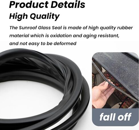 Sunroof Glass Weatherstrip Seal Replace 5L1Z-7851884-AA 5L1Z7-851884-AA | Fit For Ford F150 F250 F350 F450 2001-2016 Expedition Lincoln Navigator 1997-2017 Replace 5L1Z7851884AA in Kuwait