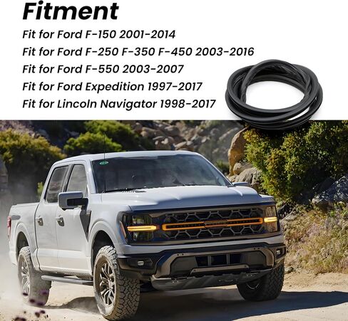 Sunroof Glass Weatherstrip Seal Replace 5L1Z-7851884-AA 5L1Z7-851884-AA | Fit For Ford F150 F250 F350 F450 2001-2016 Expedition Lincoln Navigator 1997-2017 Replace 5L1Z7851884AA in Kuwait