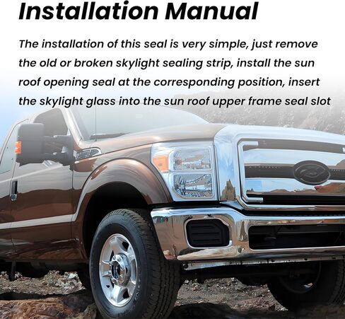 Sunroof Glass Weatherstrip Seal Replace 5L1Z-7851884-AA 5L1Z7-851884-AA | Fit For Ford F150 F250 F350 F450 2001-2016 Expedition Lincoln Navigator 1997-2017 Replace 5L1Z7851884AA in Kuwait