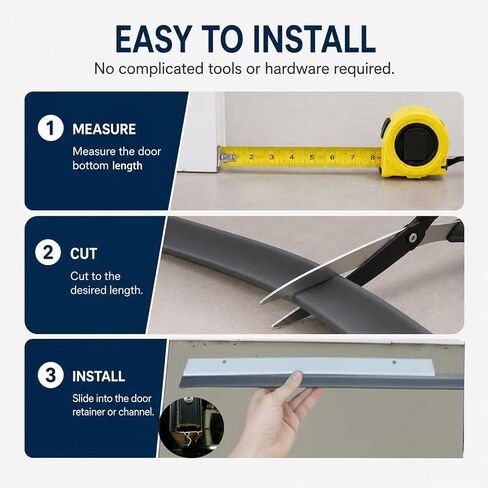 2Pcs Bottom Sweep Fin Weatherstrip Compatible with Andersen Storm Doors | Flexible construction helps block drafts, dust, moisture and insects while restoring effective bottom door seal in Kuwait