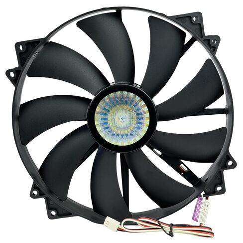 لمروحة تبريد الهيكل Cooler Master A20030-07CB-3MN-F1، 200 × 200 × 30 مم DC12V 0.42A 3-pin DF2003012SEMN CF مروحة تبريد سوداء in Kuwait