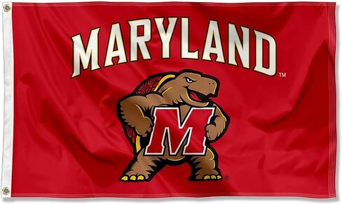 Maryland Terrapins Wordmark Logo 3x5 Grommet Flag in Saudi Arabia