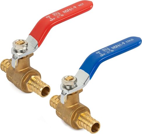 Hourleey 1/2 Inch Pex Full Port Shut Off Ball Valve + IPS Isolator Tankless Water Heater Service Valve Kit in Saudi Arabia