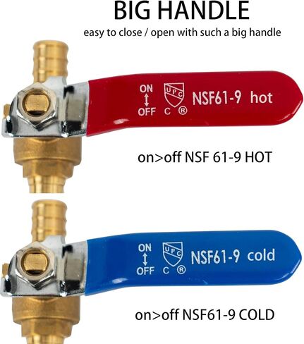 Hourleey 1/2 Inch Pex Full Port Shut Off Ball Valve + IPS Isolator Tankless Water Heater Service Valve Kit in Saudi Arabia