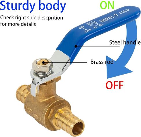 Hourleey 1/2 Inch Pex Full Port Shut Off Ball Valve + IPS Isolator Tankless Water Heater Service Valve Kit in Saudi Arabia