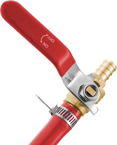 VEVOR PEX Ball Valve, 10 Pieces, 1/2 in PEX Brass Ball Valve, PEX Full Port Brass Ball Valves, Quarter Turn Hot (Red) Cold (Blue) PEX Full Port Ball Valve, for Kitchen, Hydronic Heating, Bathroom in Saudi Arabia
