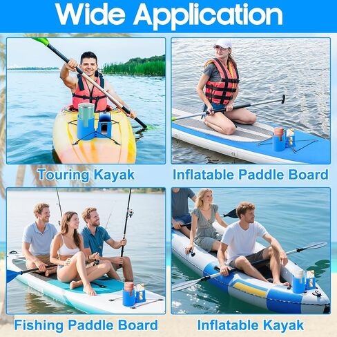 Paddleboard Cup Holder Accessories - 2-in-1 Kayak Bottle and Phone Holder for Paddle Board Surfboards Canoes, Multi-Functional Silicone Cupholder for Types of Drink in Saudi Arabia