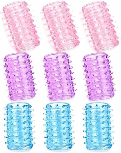 Textured Silicone Finger Sleeves for Anxiety, OCD, Nail Biting & Skin Picking – 9-Pack Fidget Support for Nervous Habits in Saudi Arabia