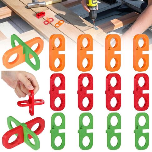 12 قطعة من أدوات فواصل لوح سطح السفينة ABS 3 سمك (1/8 بوصة، 3/16 بوصة، 1/4 بوصة)، فواصل سطح السفينة، مدمجة بحرية وسهلة الإدخال والإزالة، متنوعة للتزيين المركب المعالج بالضغط in Kuwait