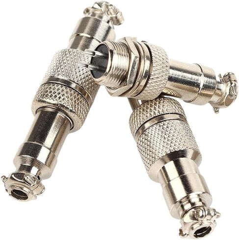 GX12 Nut Butt Circular Connector 2/3/4/5/6/7 Pin Socket(Docking Type,1 SET_30A) in Kuwait