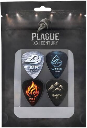 Four Elements Guitar Picks | Mixed Thickness 4-Pack (0.71mm - 1.5mm) | in Kuwait