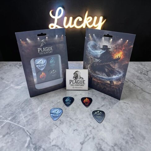Four Elements Guitar Picks | Mixed Thickness 4-Pack (0.71mm - 1.5mm) | in Kuwait